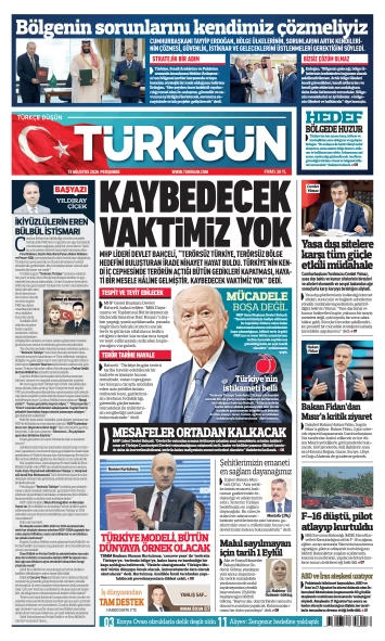 Türkgün Gazetesi 13 Ağustos 2026