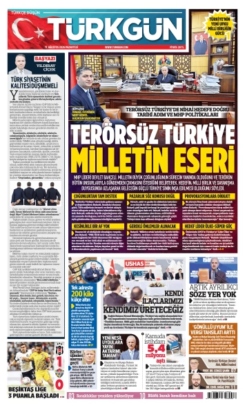 Türkgün Gazetesi 17 Ağustos 2026