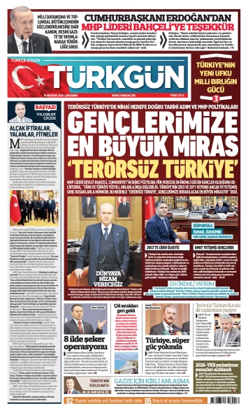 Türkgün Gazetesi 19 Ağustos 2026