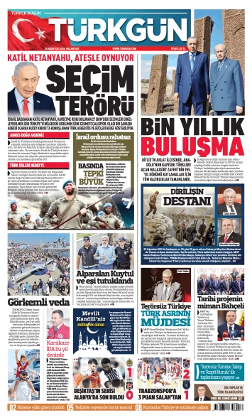 Türkgün Gazetesi 24 Ağustos 2026