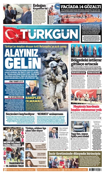 Türkgün Gazetesi 1 Eylül 2026