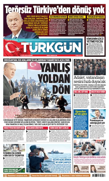 Türkgün Gazetesi 3 Eylül 2026