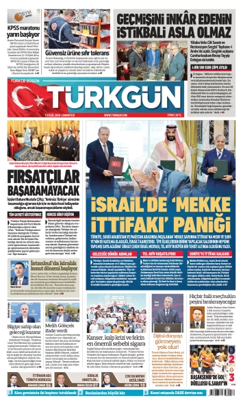Türkgün Gazetesi 5 Eylül 2026