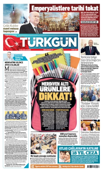 Türkgün Gazetesi 9 Eylül 2026