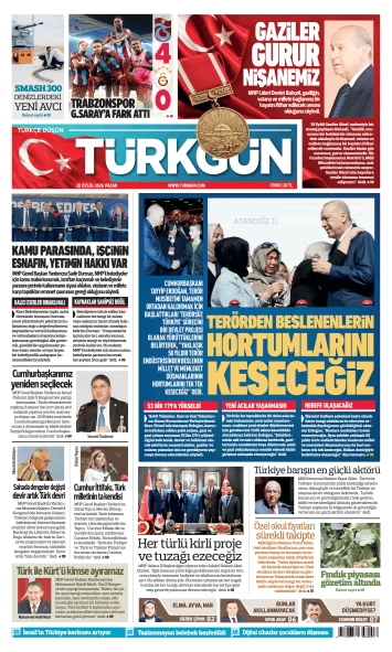 Türkgün Gazetesi 20 Eylül 2026