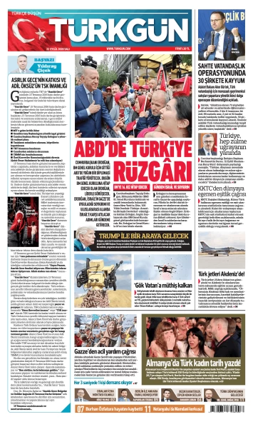 Türkgün Gazetesi 22 Eylül 2026