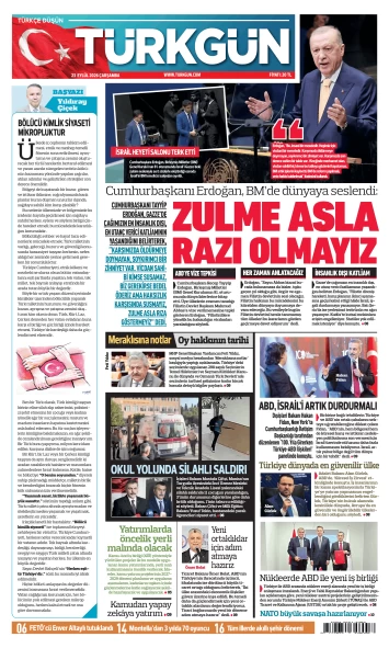 Türkgün Gazetesi 23 Eylül 2026
