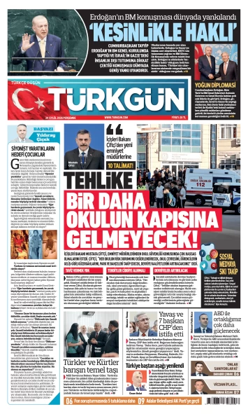 Türkgün Gazetesi 24 Eylül 2026