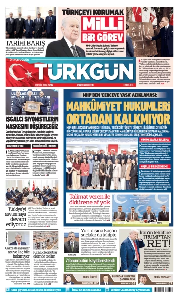 Türkgün Gazetesi 27 Eylül 2026