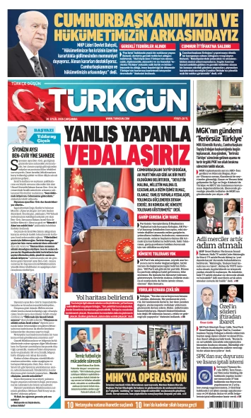 Türkgün Gazetesi 30 Eylül 2026