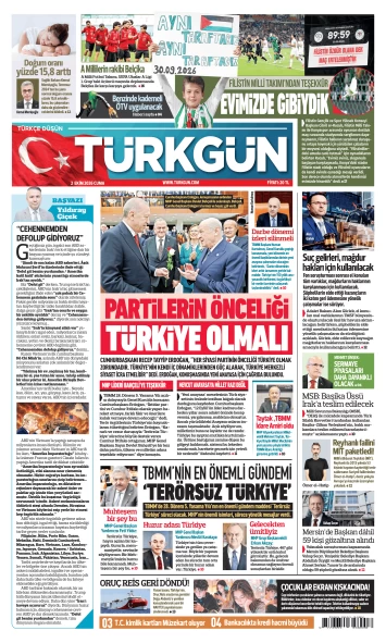 Türkgün Gazetesi 2 Ekim 2026