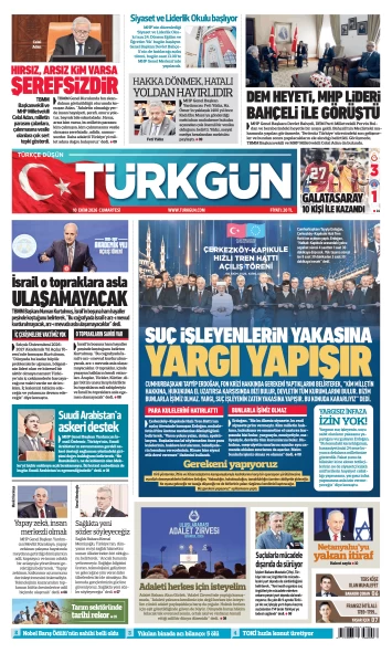 Türkgün Gazetesi 10 Ekim 2026
