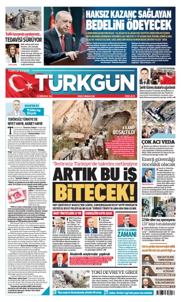 Türkgün Gazetesi 13 Ekim 2026