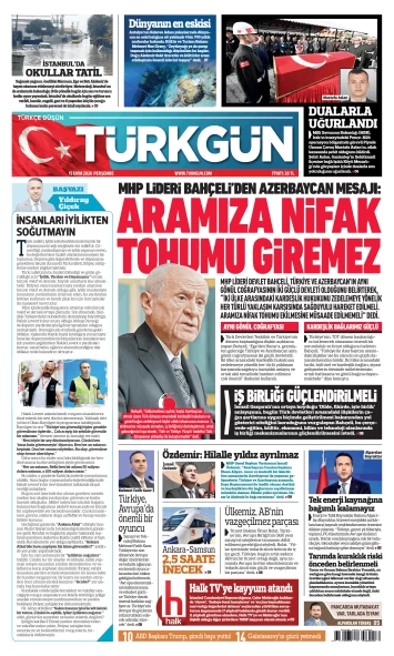 Türkgün Gazetesi 15 Ekim 2026