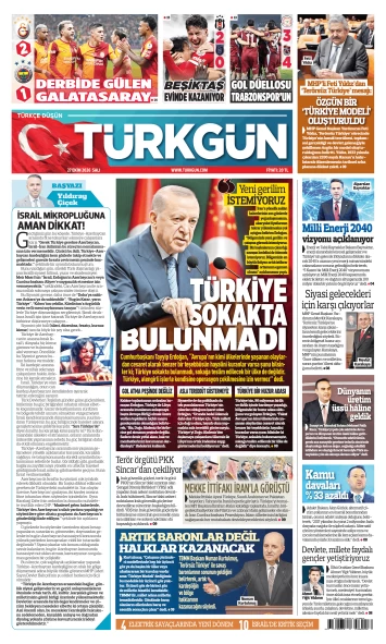 Türkgün Gazetesi 27 Ekim 2026