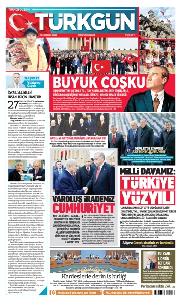 Türkgün Gazetesi 30 Ekim 2026
