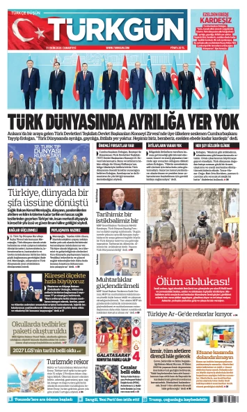 Türkgün Gazetesi 31 Ekim 2026