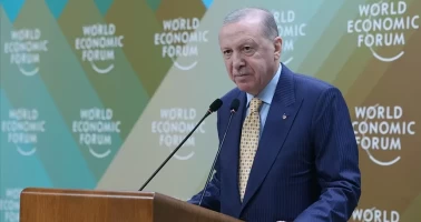 Cumhurbaşkanı Erdoğan, WEF Başkanı Fink'i kabul etti