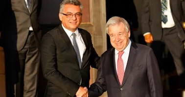 KKTC Cumhurbaşkanı Erhürman, Guterres ve Hristodulidis ile bir araya geldi