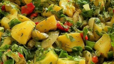 Patates salatasının en fit hali! Diyette de yenir 5 çayında da