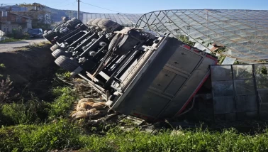 Gazipaşa’da korkutan kaza: 1 yaralı