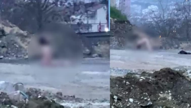 Köprü altında akıllara durgunluk veren görüntüler!