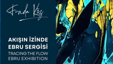 Suyun renklerle dansı! Akışın İzinde Ebru Sergisi kapılarını açtı