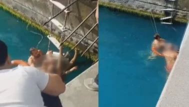 Denize giren kadın baygınlık geçirdi!