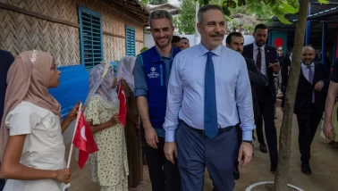 Bakan Fidan mazlumların yanında! Rohingya mülteci kampını ziyaret etti