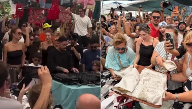 Dünyaca ünlü DJ Mahmut Orhan bu kez Alaçatı semt pazarında sahne kurdu!