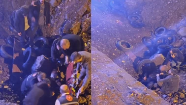 Muş’ta açık bırakılan kazı alanına düşen yaşlı adam hastaneye kaldırıldı