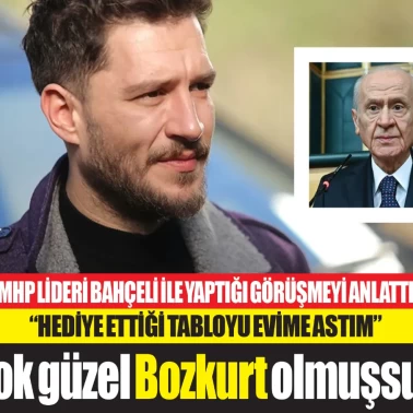 Oyuncu Uraz Kaygılaroğlu, MHP Lideri Devlet Bahçeli ile yaptığı görüşmeyi anlattı