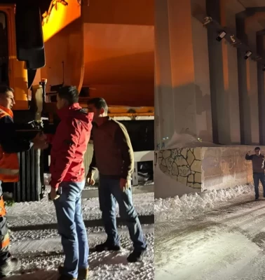 3 bin rakımlı Karabet Geçidi'nde kar yağışı etkili oldu