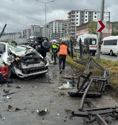 Karadeniz Sahil Yolu'nda feci kaza: 1 ölü, 7 yaralı