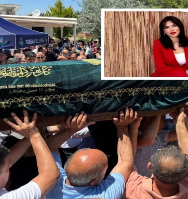 Irmak öğretmene veda: Gözyaşları içinde son yolculuğuna uğurlandı