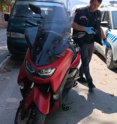 Bursa'da motosikleti aldı, cezayı yedi