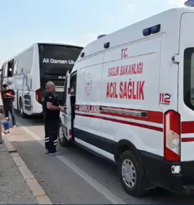 Kırıkkale’de TIR, yolcu otobüsü ve kamyonet çarpıştı: 1 yaralı