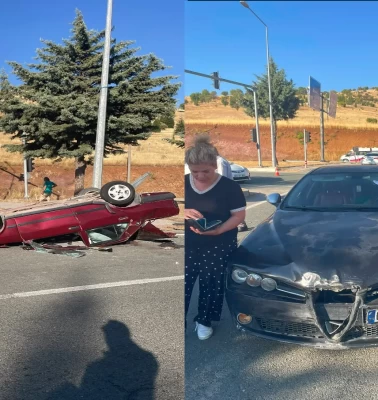 İki otomobil çarpıştı: 3’ü çocuk 7 kişi yaralandı