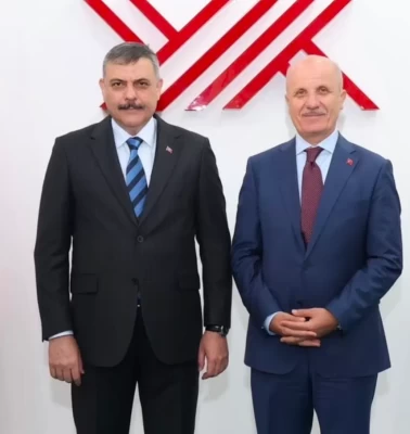 İçişleri Bakanı Mustafa Çiftçi'nden YÖK Başkanı Erol Özvar'a ziyaret