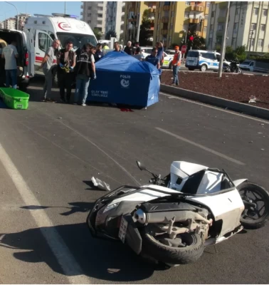 Kilis’te otomobille çarpışan motosikletin sürücüsü öldü