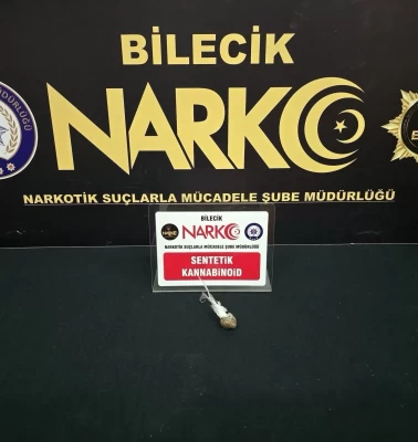 Bilecik’te uyuşturucu operasyonu: 1 şüpheli yakalandı