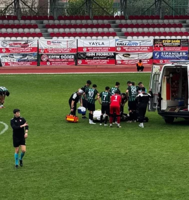Bartın’da sahada korkutan anlar