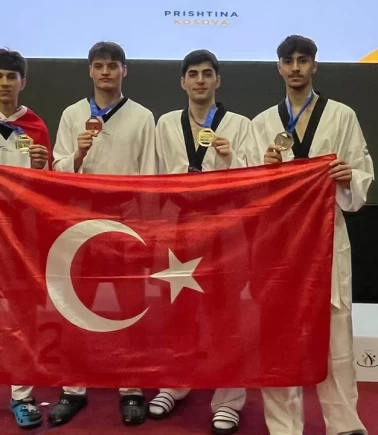 Milli tekvandocular Avrupa Ümitler Şampiyonası’na damga vurdu