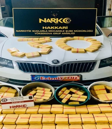 Hakkari sınırında 259 kilo yasaklı madde ele geçirildi