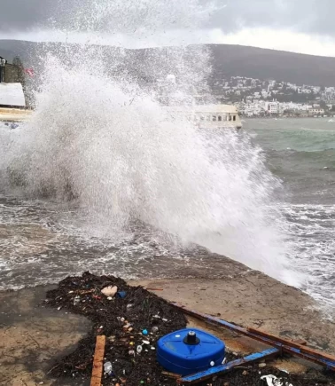 Bodrum-Kaş arası fırtına uyarısı