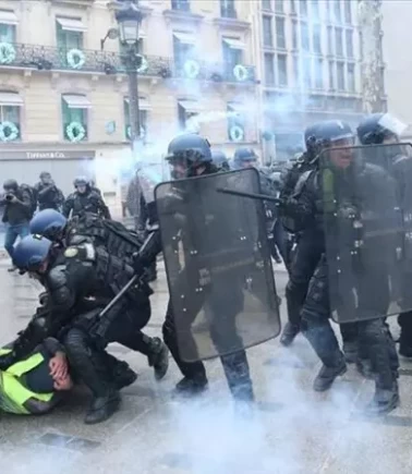 Fransa’da şok görüntüler
