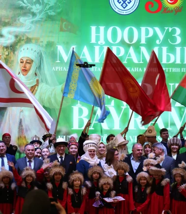 Kırgızistan-Türkiye Manas Üniversitesi'nde Nevruz Bayramı coşkuyla kutlandı