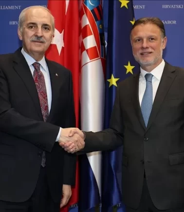 TBMM Başkanı Kurtulmuş, Hırvatistanlı mevkidaşı ile görüştü