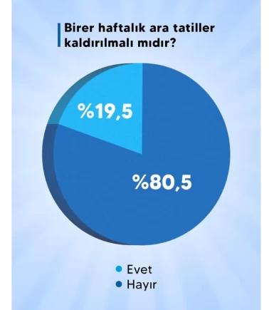 Türk Eğitim-Sen'den ara tatil anketi: 'Katılanların yüzde 80.5'i ‘kaldırılmasın' diyor'