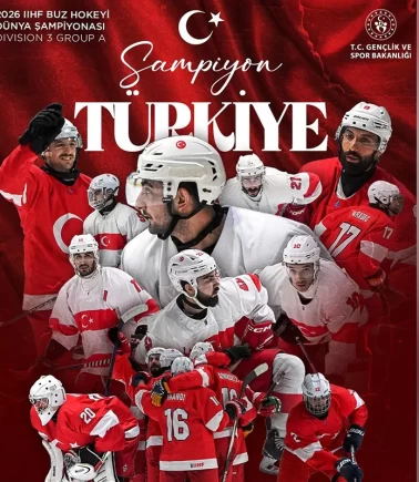 Türkiye, buz hokeyinde altın madalya kazandı!